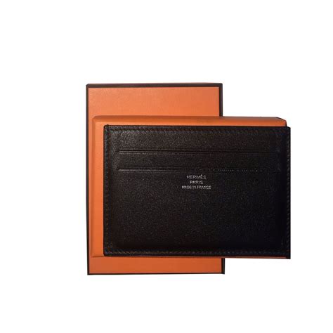 hermes credit card holder mens black|hermes citizen twill long wallet.